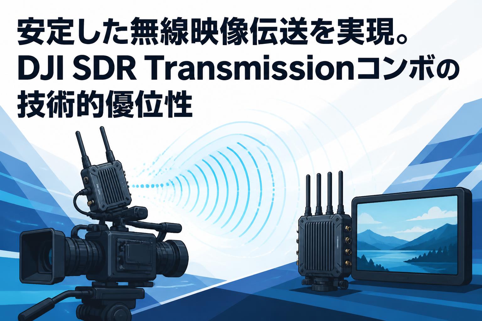 安定した無線映像伝送を実現。DJI SDR Transmissionコンボの技術的優位性