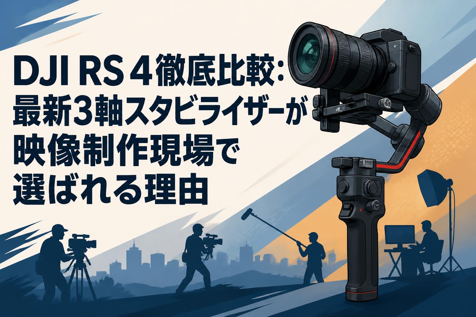 DJI RS 4徹底比較：最新3軸スタビライザーが映像制作現場で選ばれる理由
