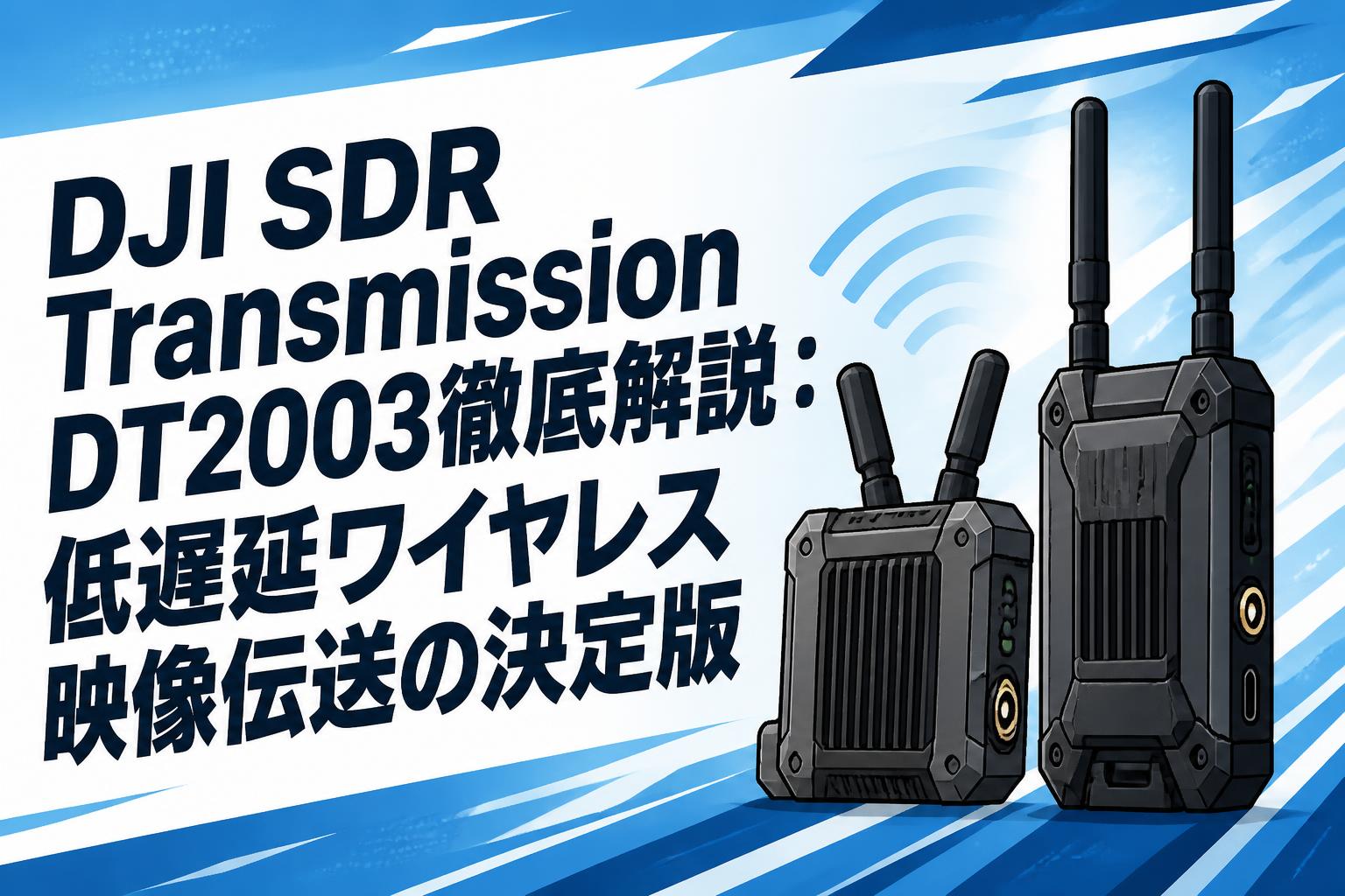 DJI SDR Transmission DT2003徹底解説：低遅延ワイヤレス映像伝送の決定版