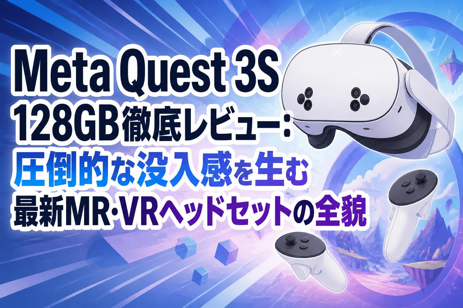 Meta Quest 3S 128GB徹底レビュー：圧倒的な没入感を生む最新MR・VRヘッドセットの全貌