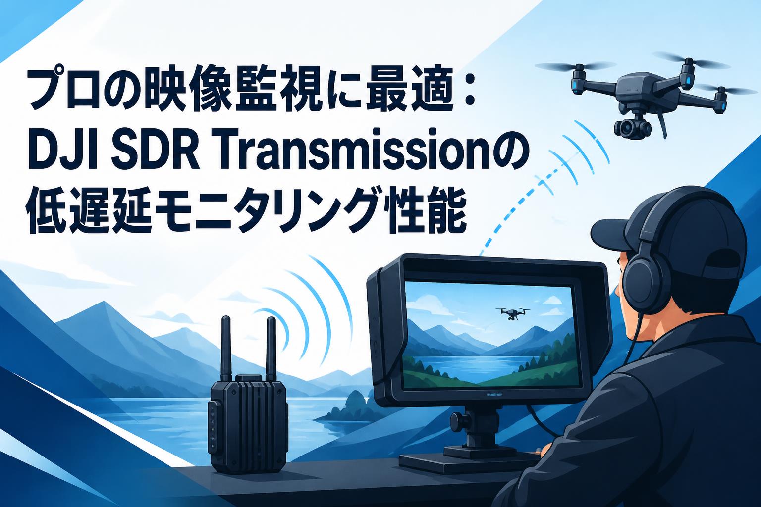 プロの映像監視に最適：DJI SDR Transmissionの低遅延モニタリング性能
