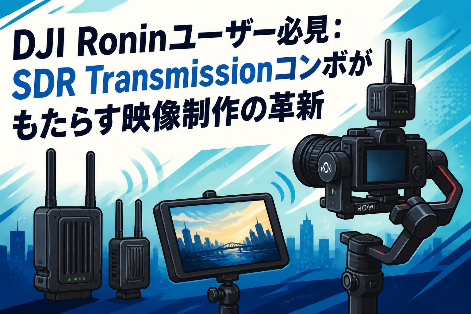 DJI Roninユーザー必見：SDR Transmissionコンボがもたらす映像制作の革新