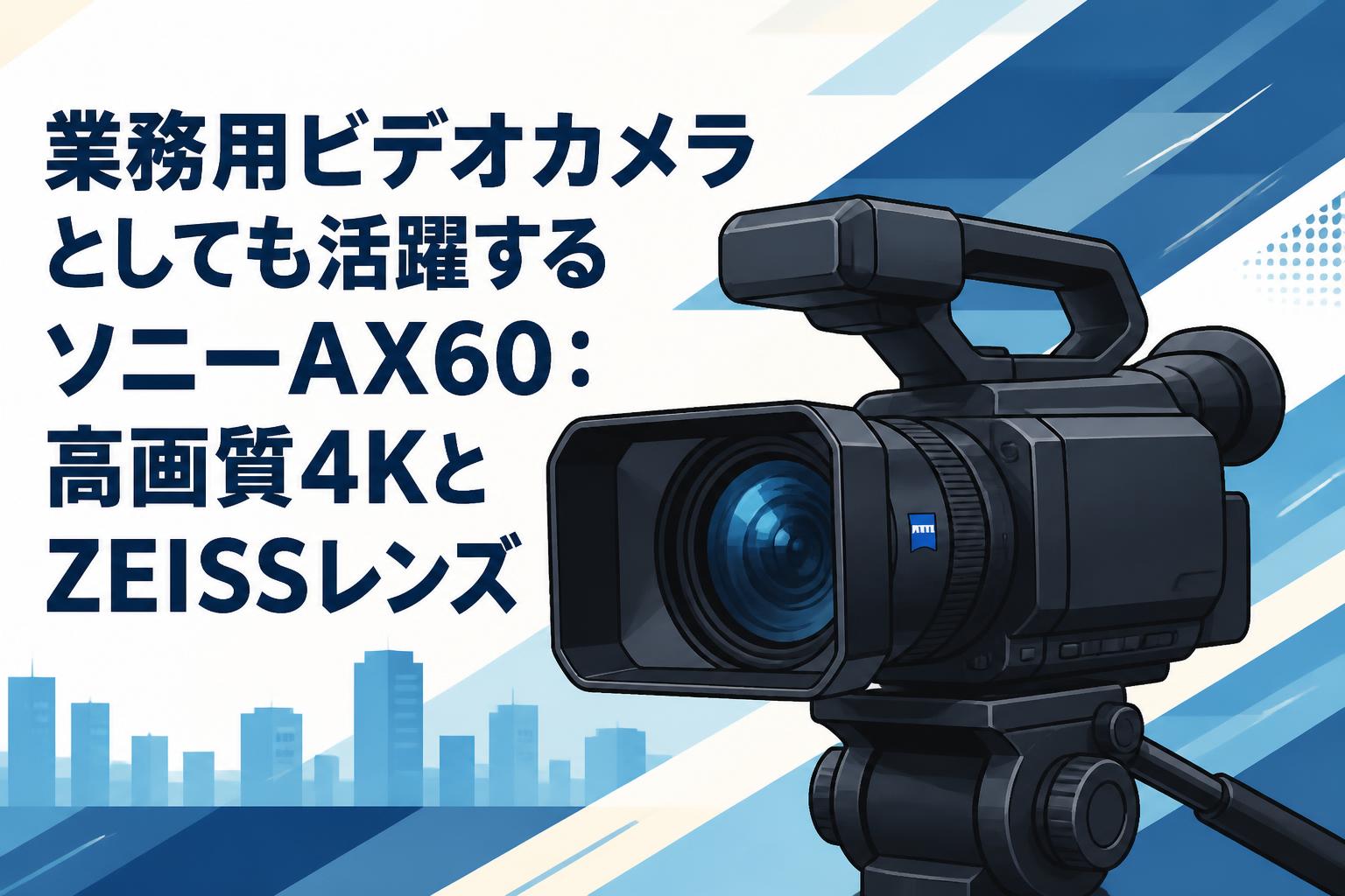 業務用ビデオカメラとしても活躍するソニーAX60：高画質4KとZEISSレンズ