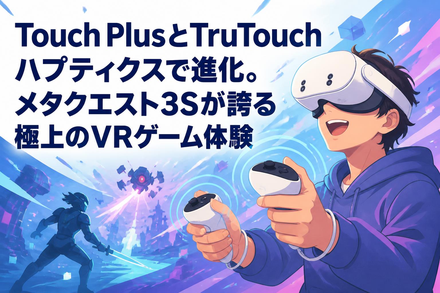 Touch PlusとTruTouchハプティクスで進化。メタクエスト3Sが誇る極上のVRゲーム体験