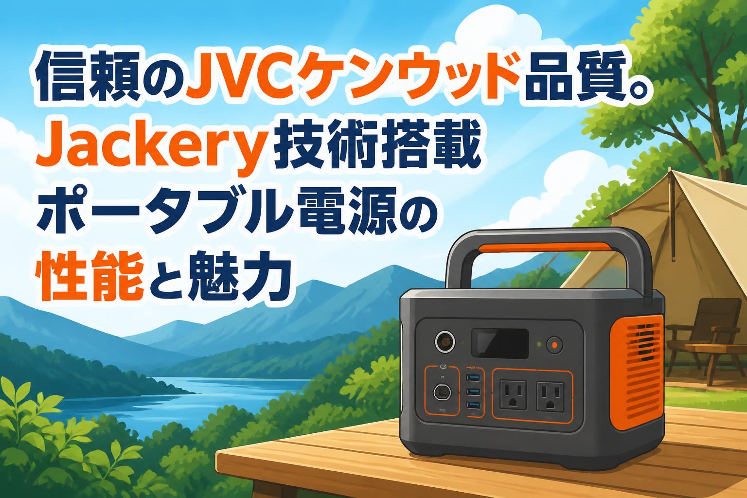 信頼のJVCケンウッド品質。Jackery技術搭載ポータブル電源の性能と魅力