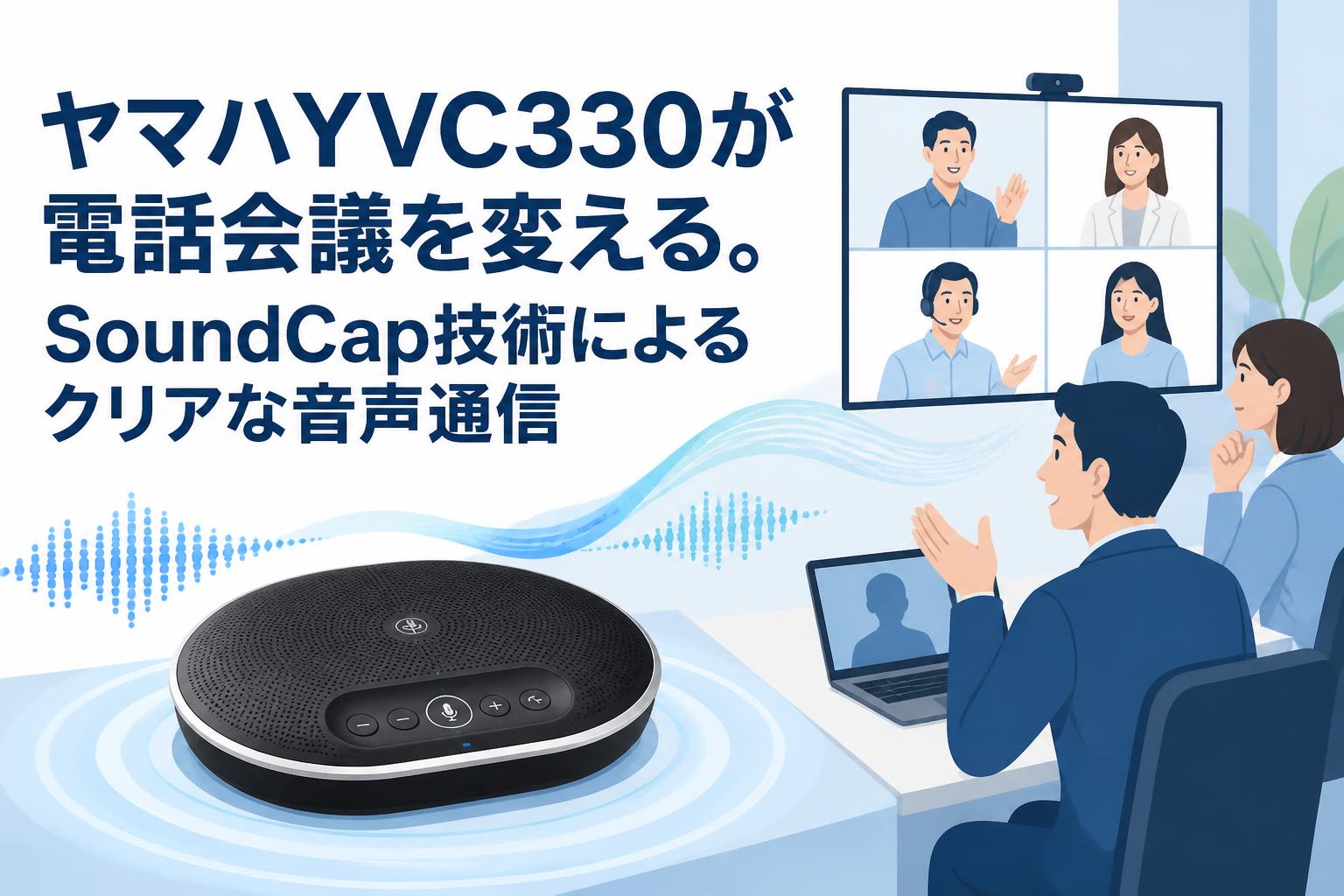 ヤマハYVC330が電話会議を変える。SoundCap技術によるクリアな音声通信