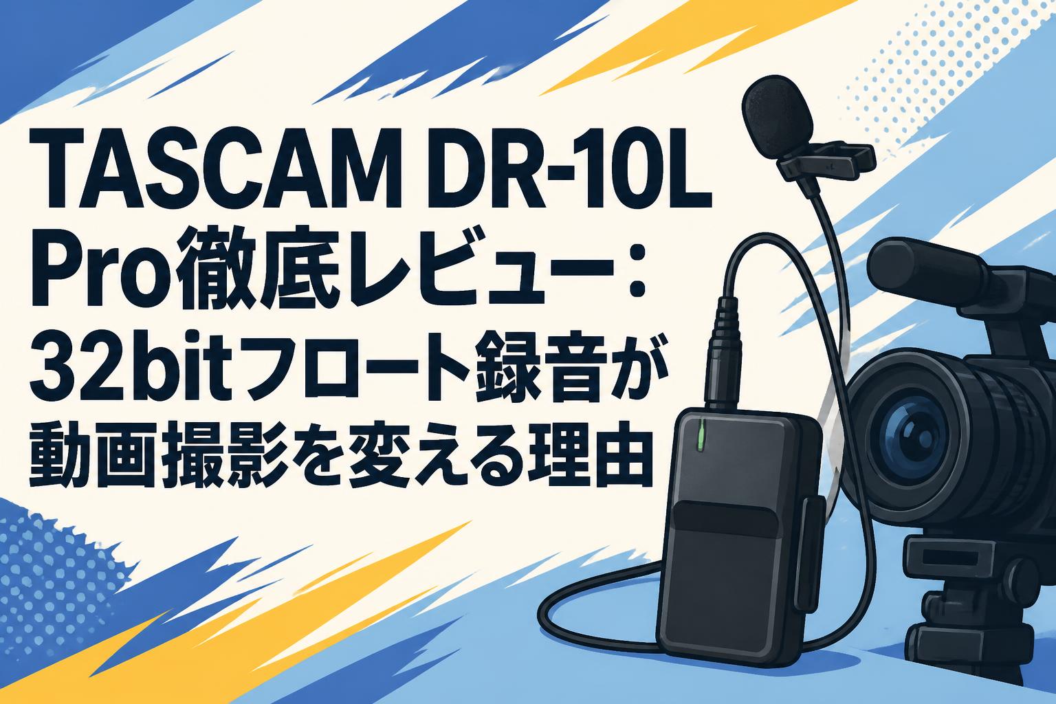 TASCAM DR-10L Pro徹底レビュー：32bitフロート録音が動画撮影を変える理由