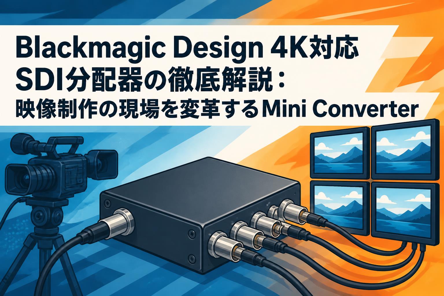 Blackmagic Design 4K対応SDI分配器の徹底解説：映像制作の現場を変革するMini Converter