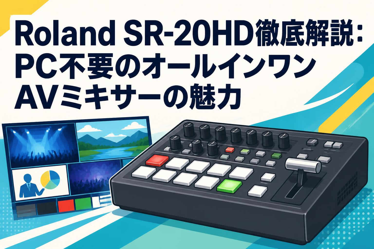 Roland SR-20HD徹底解説：PC不要のオールインワンAVミキサーの魅力