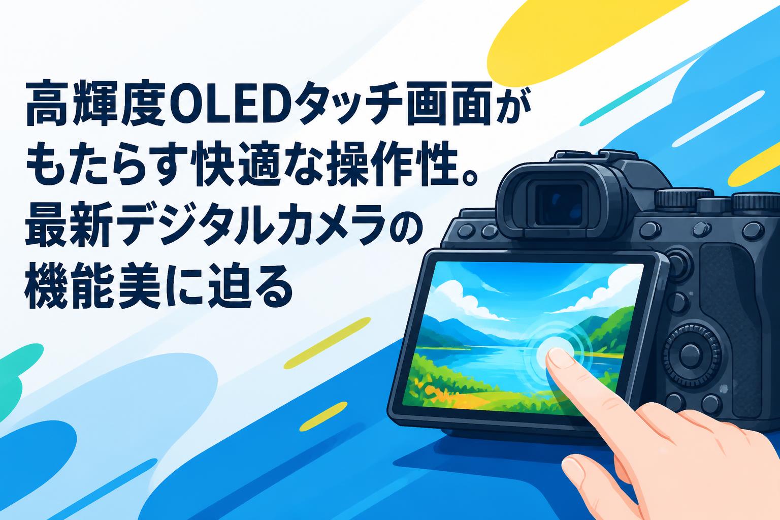 高輝度OLEDタッチ画面がもたらす快適な操作性。最新デジタルカメラの機能美に迫る