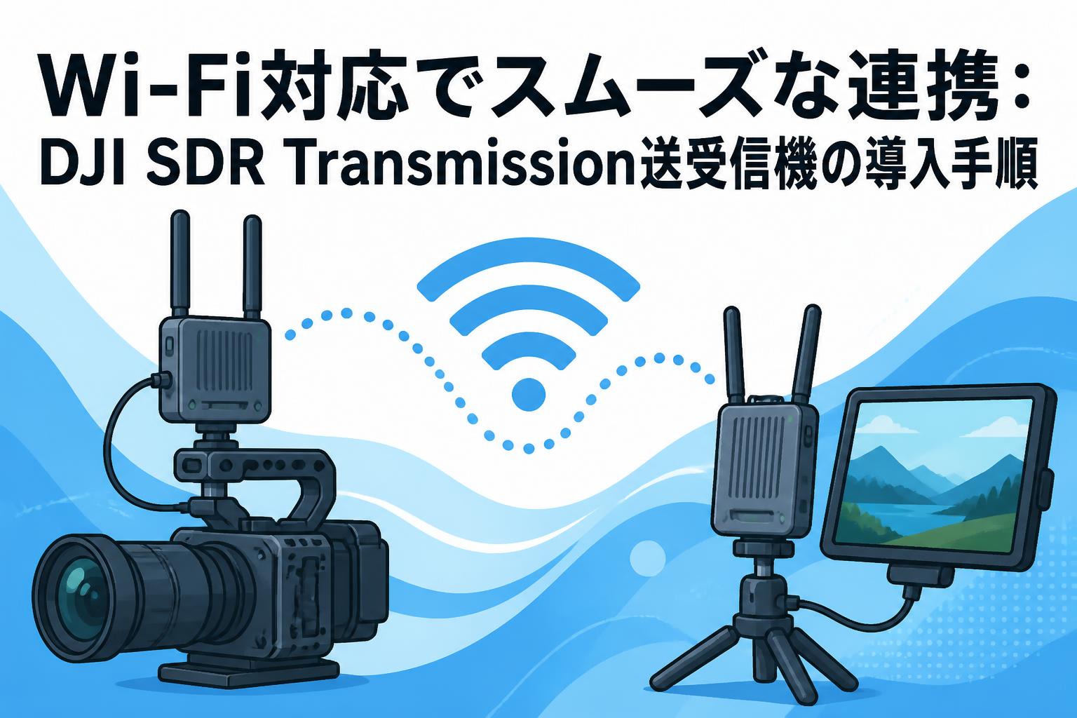 Wi-Fi対応でスムーズな連携：DJI SDR Transmission送受信機の導入手順