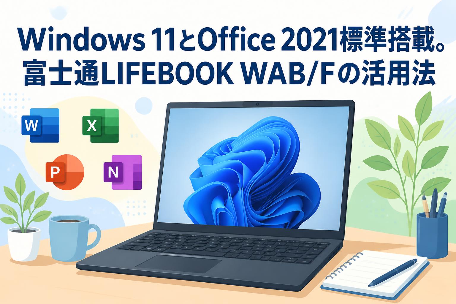 Windows 11とOffice 2021標準搭載。富士通LIFEBOOK WAB/Fの活用法