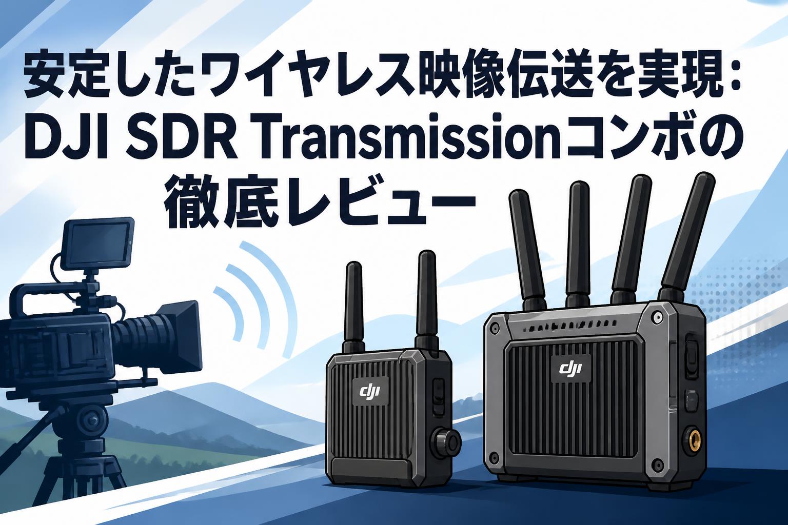 安定したワイヤレス映像伝送を実現：DJI SDR Transmissionコンボの徹底レビュー