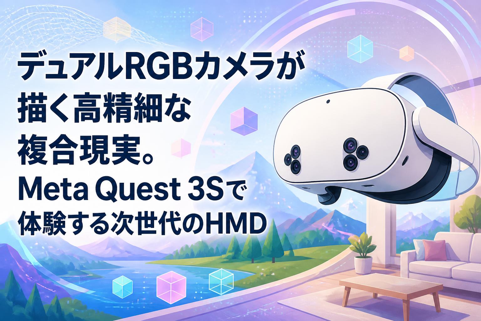 デュアルRGBカメラが描く高精細な複合現実。Meta Quest 3Sで体験する次世代のHMD