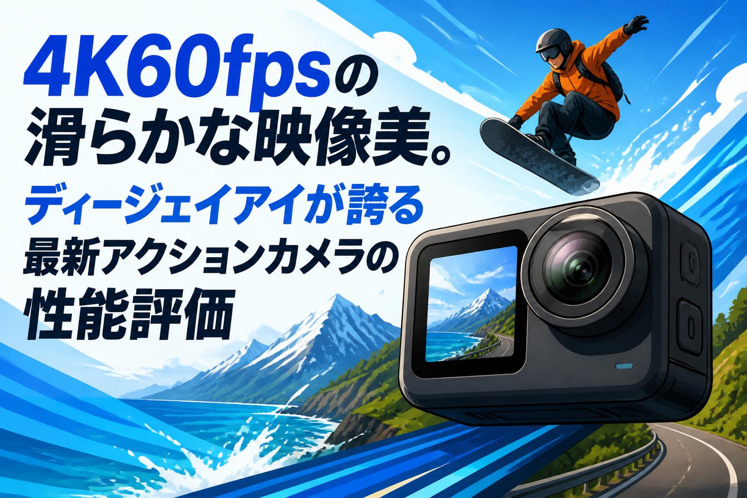 4K60fpsの滑らかな映像美。ディージェイアイが誇る最新アクションカメラの性能評価