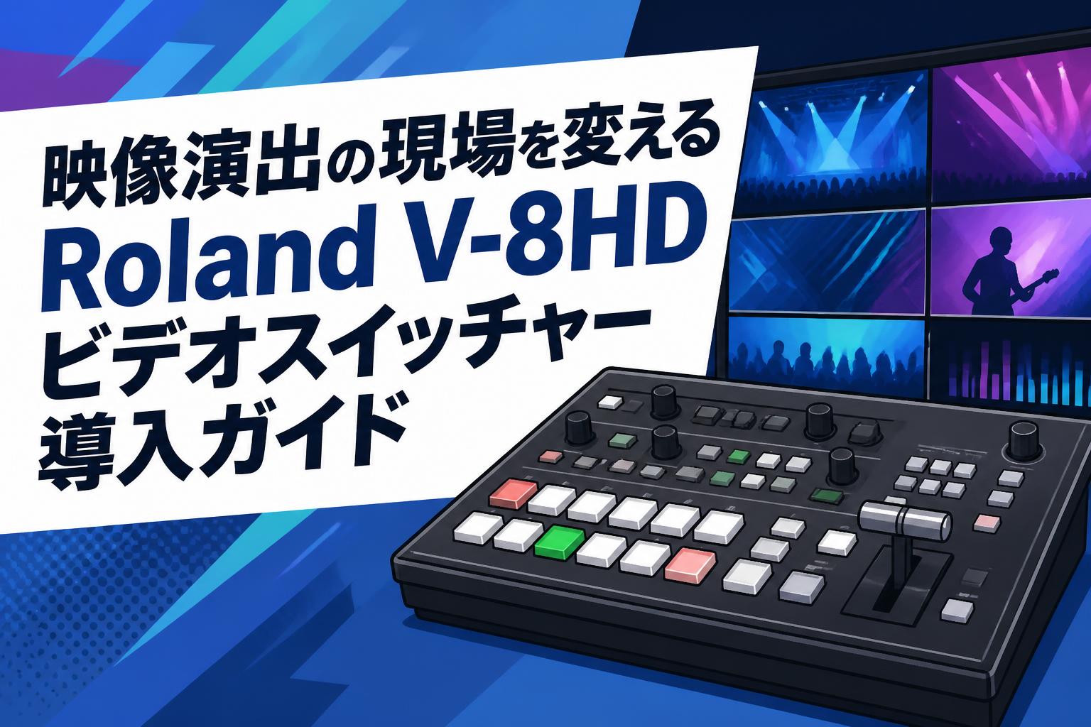 映像演出の現場を変えるRoland V-8HDビデオスイッチャー導入ガイド