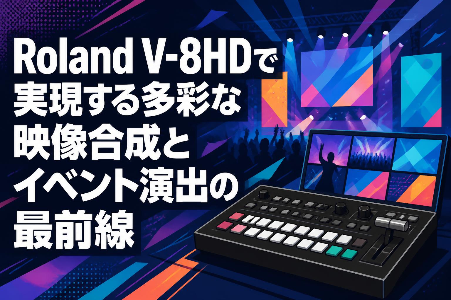 Roland V-8HDで実現する多彩な映像合成とイベント演出の最前線