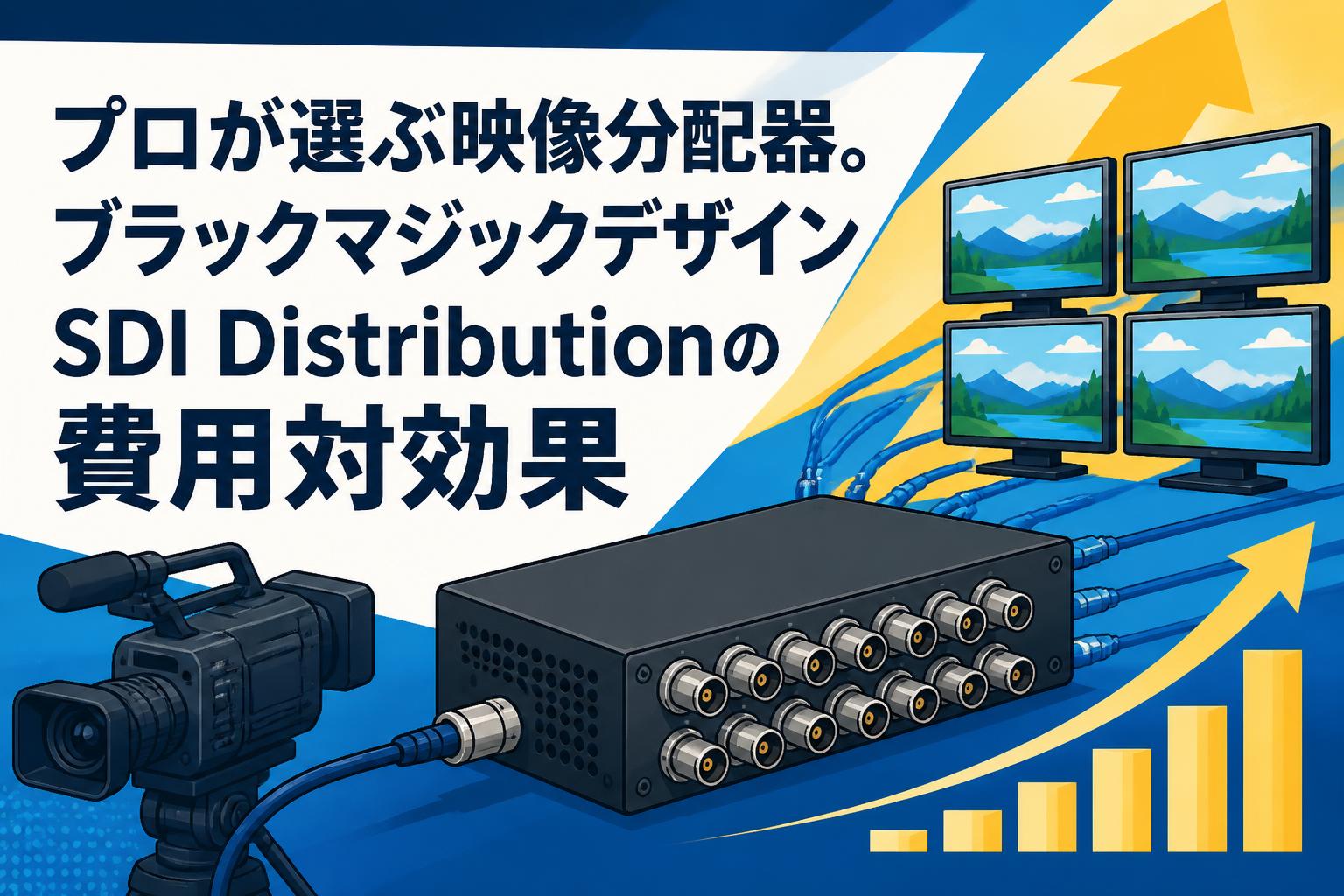 プロが選ぶ映像分配器。ブラックマジックデザインSDI Distributionの費用対効果