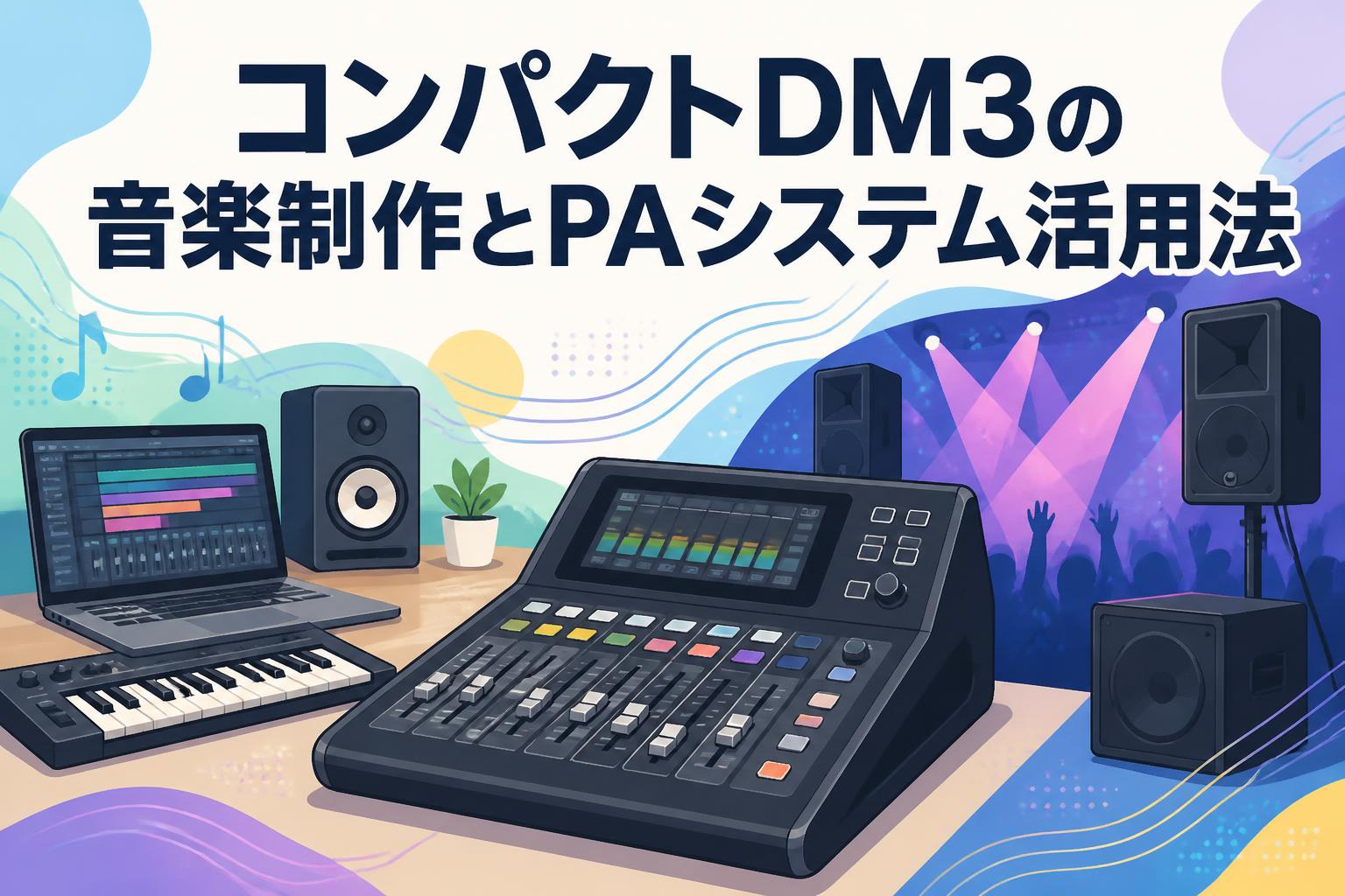 コンパクトDM3の音楽制作とPAシステム活用法