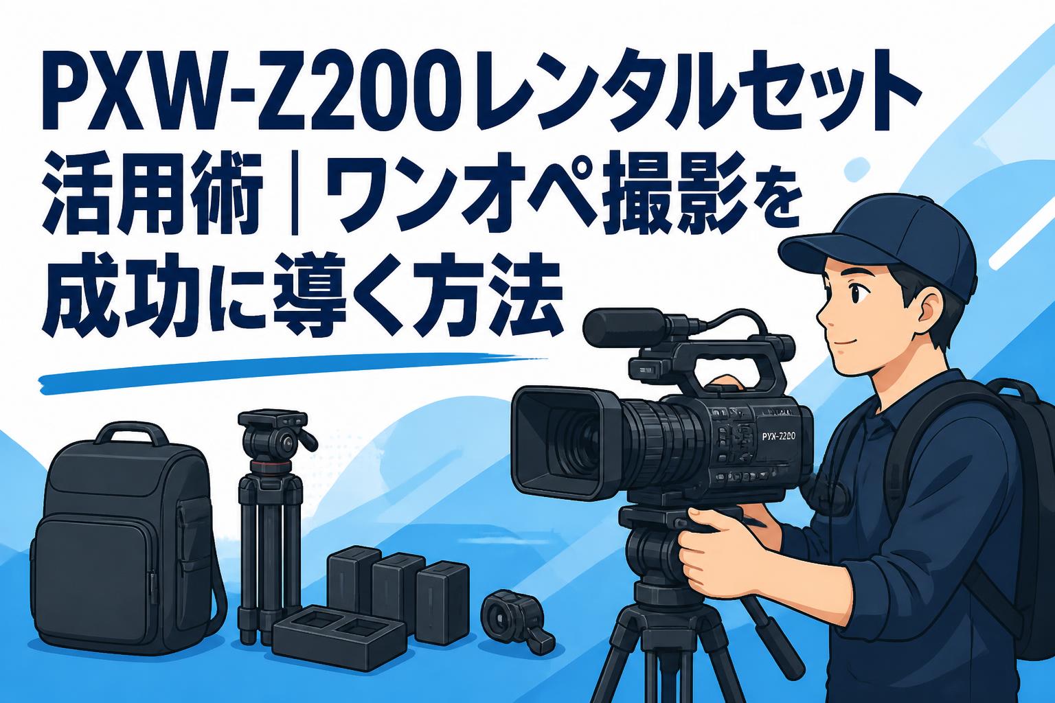 PXW-Z200レンタルセット活用術｜ワンオペ撮影を成功に導く方法