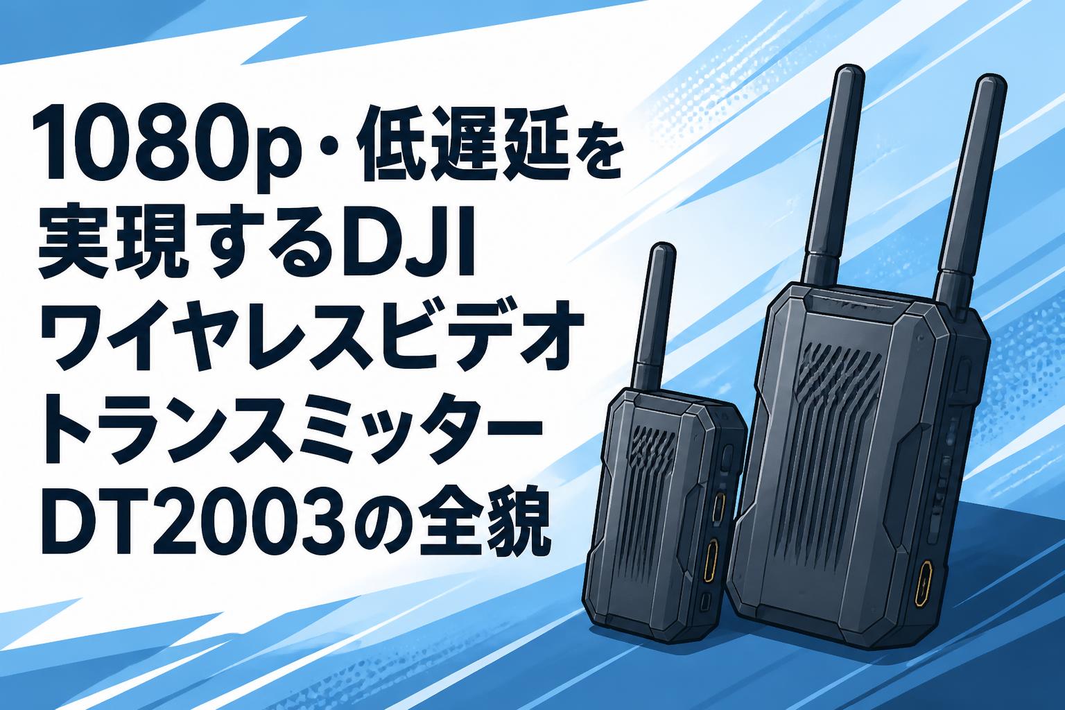 1080p・低遅延を実現するDJIワイヤレスビデオトランスミッターDT2003の全貌