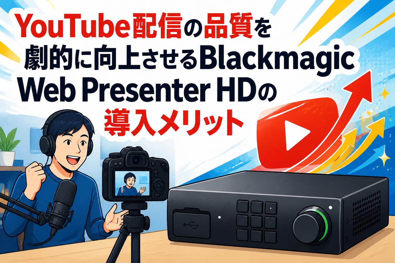 YouTube配信の品質を劇的に向上させるBlackmagic Web Presenter HDの導入メリット