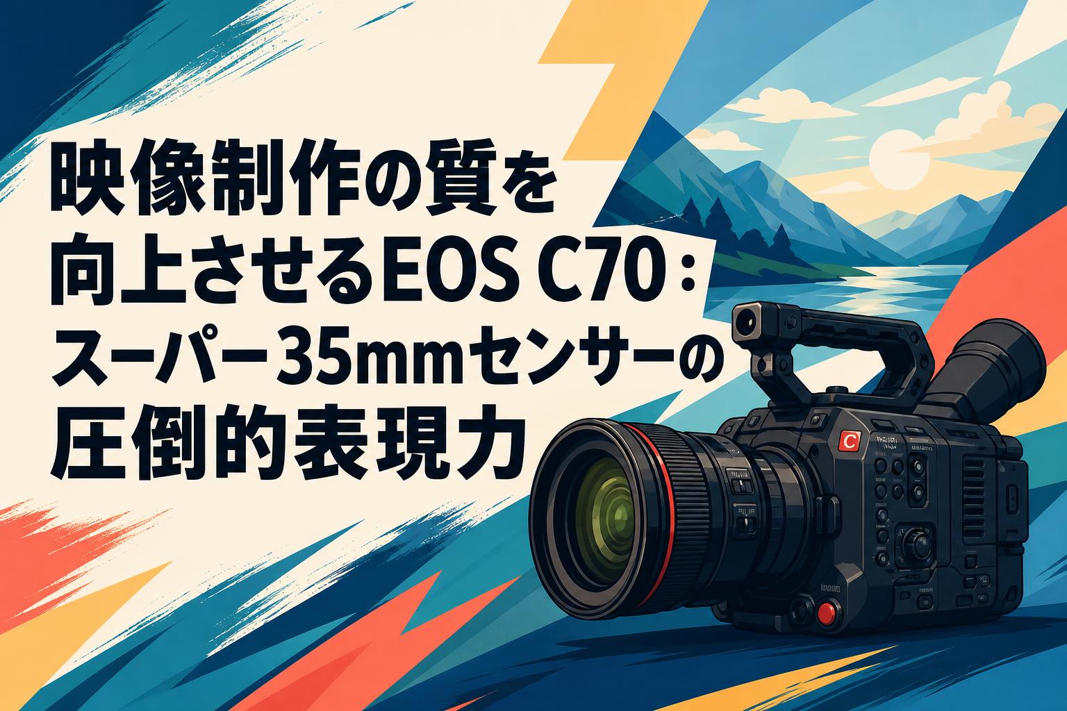 映像制作の質を向上させるEOS C70：スーパー35mmセンサーの圧倒的表現力
