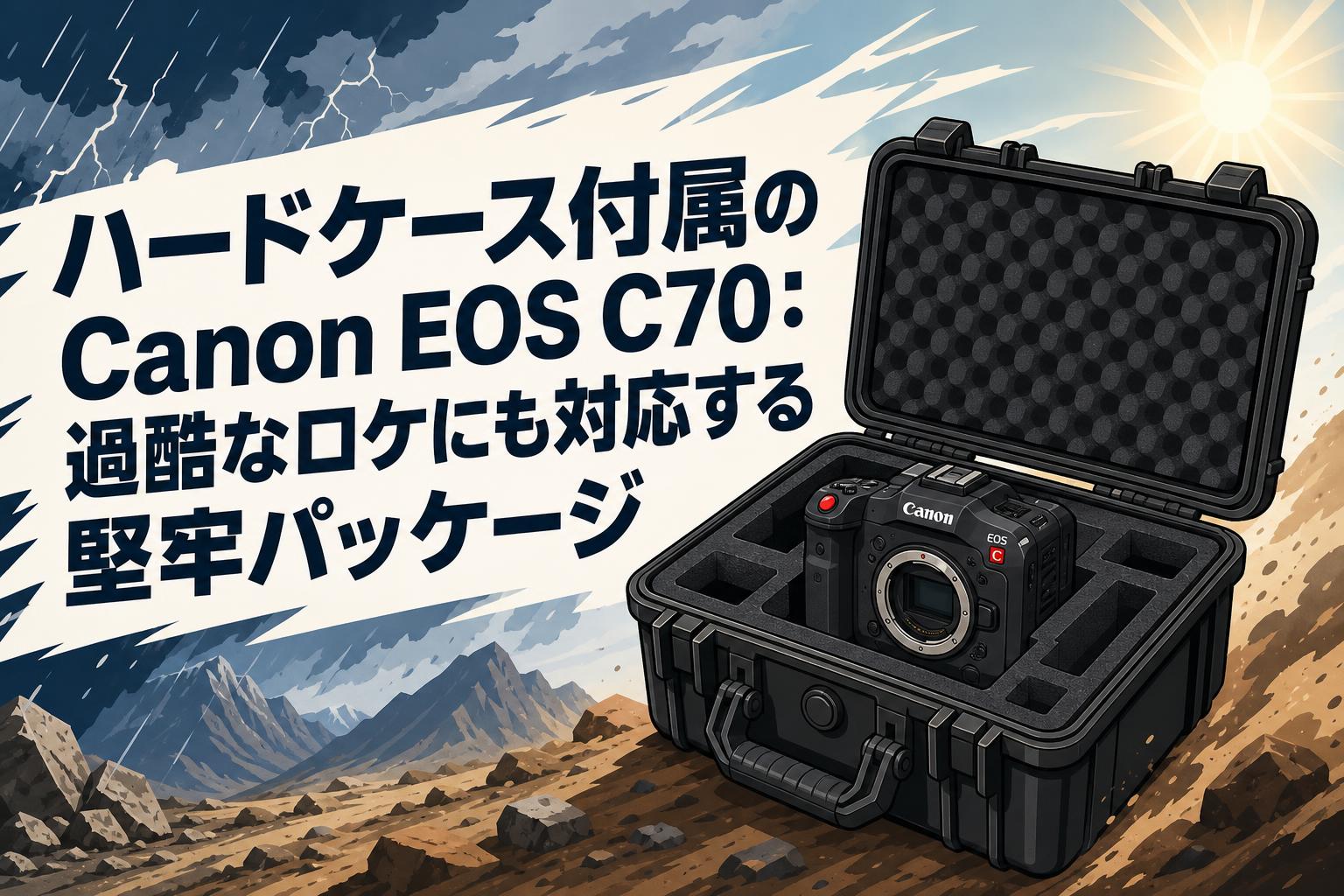 ハードケース付属のCanon EOS C70：過酷なロケにも対応する堅牢パッケージ