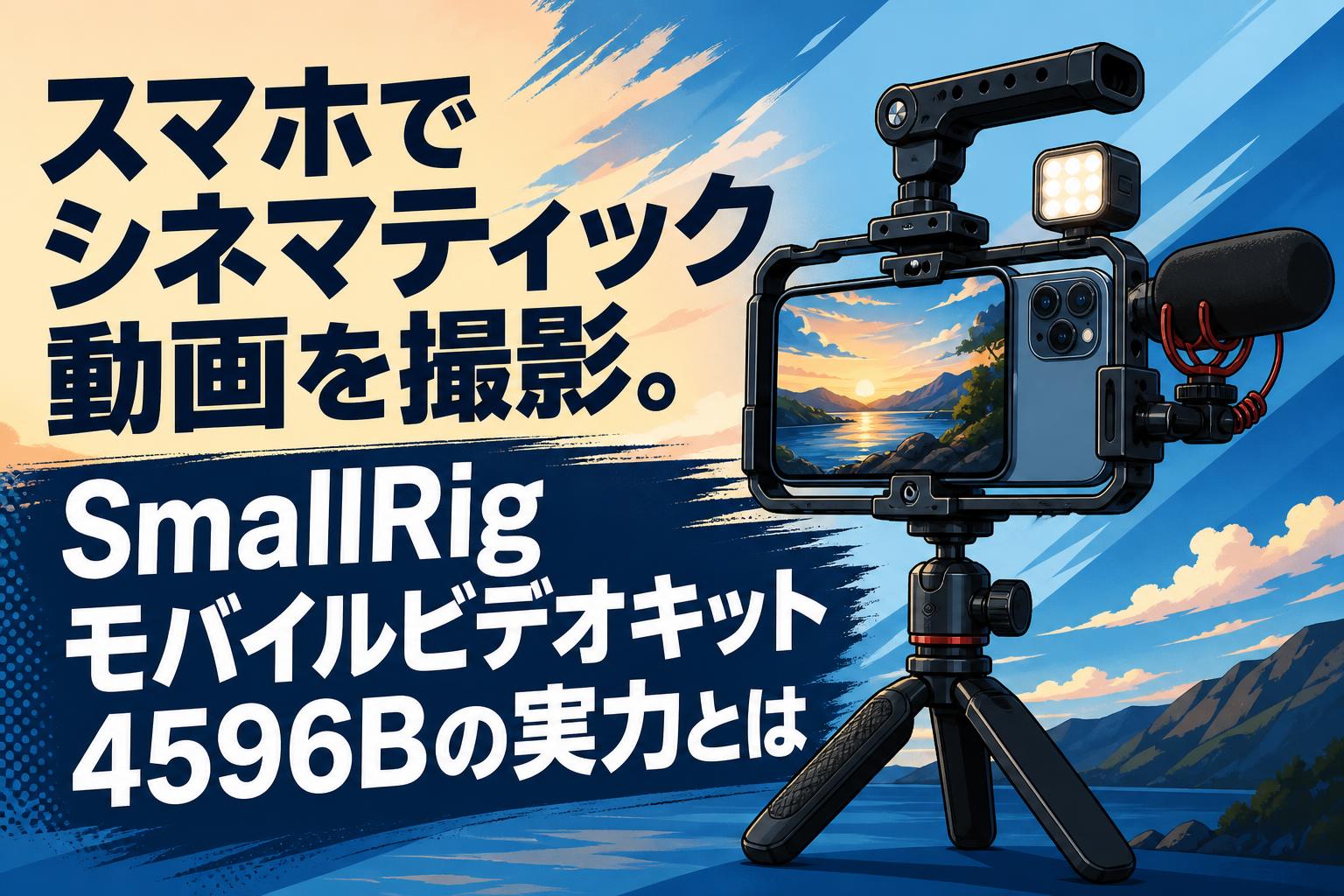 スマホでシネマティック動画を撮影。SmallRigモバイルビデオキット4596Bの実力とは