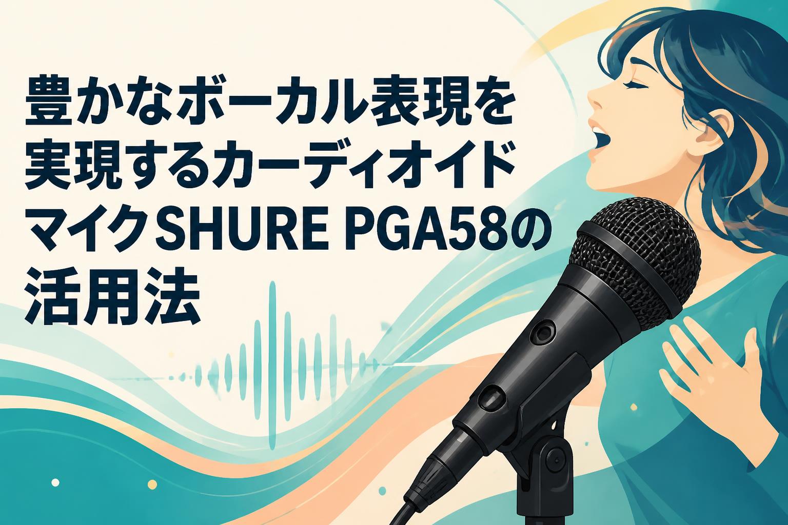 豊かなボーカル表現を実現するカーディオイドマイクSHURE PGA58の活用法