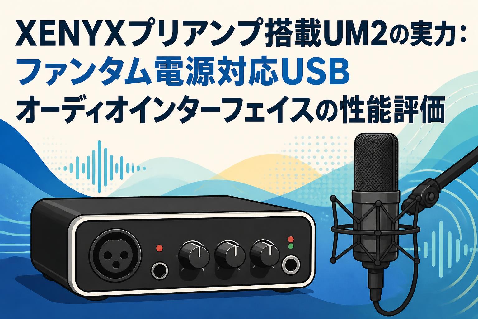 XENYXプリアンプ搭載UM2の実力：ファンタム電源対応USBオーディオインターフェイスの性能評価