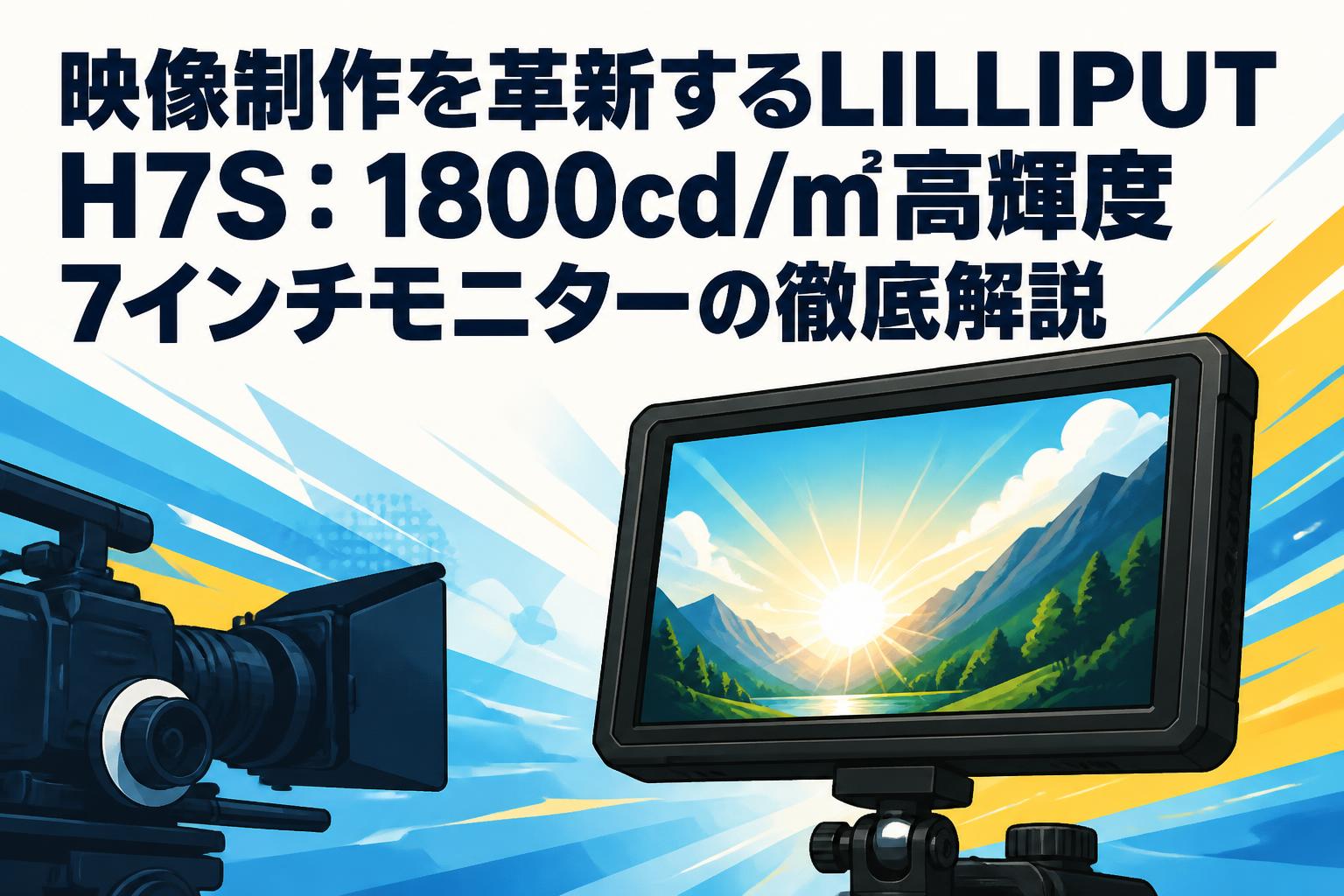 映像制作を革新するLILLIPUT H7S：1800cd/㎡高輝度7インチモニターの徹底解説