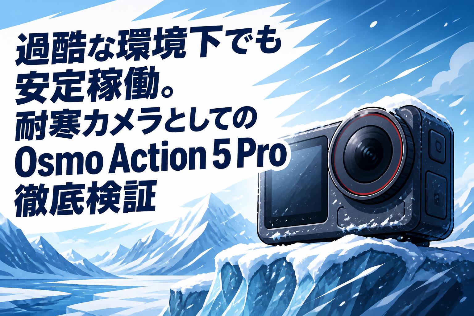 過酷な環境下でも安定稼働。耐寒カメラとしてのOsmo Action 5 Pro徹底検証