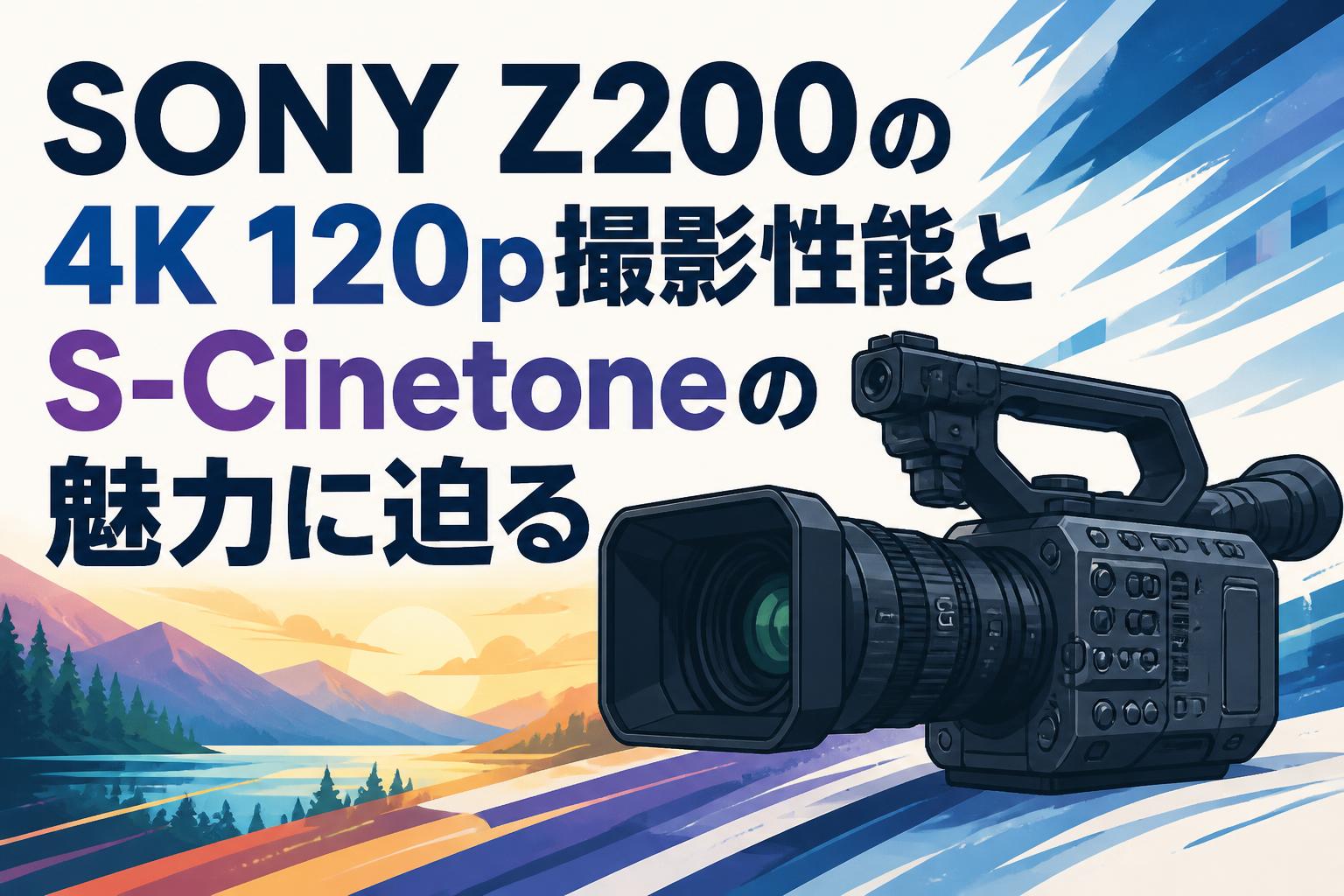 SONY Z200の4K 120p撮影性能とS-Cinetoneの魅力に迫る