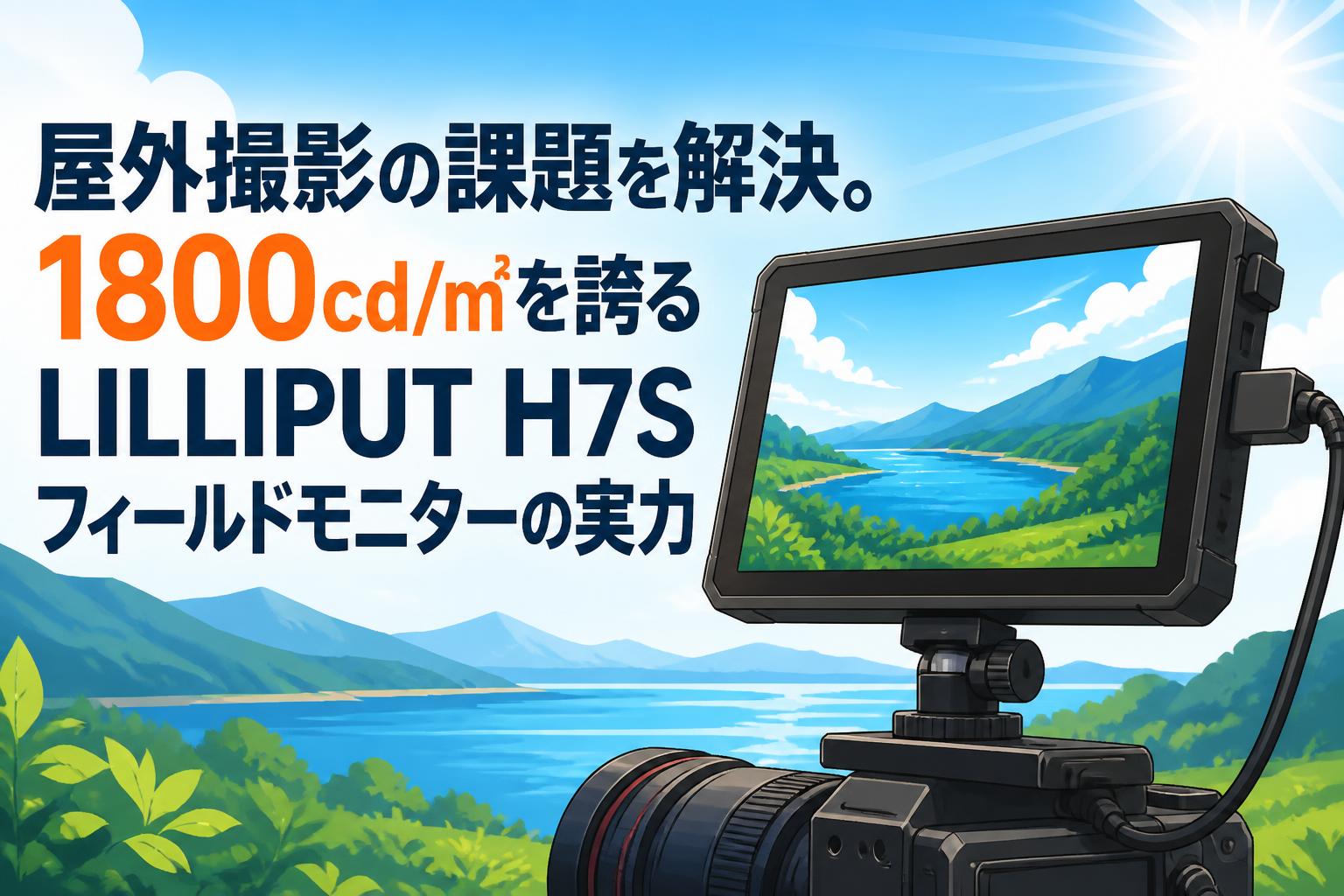 屋外撮影の課題を解決。1800cd/㎡を誇るLILLIPUT H7Sフィールドモニターの実力