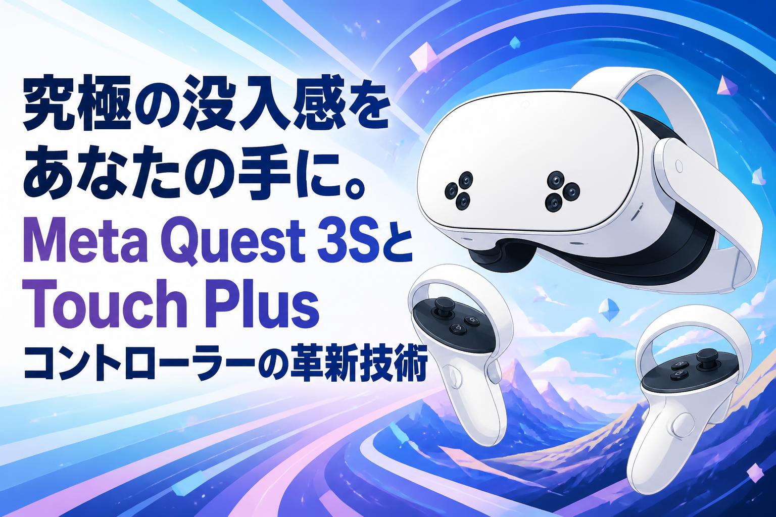 究極の没入感をあなたの手に。Meta Quest 3SとTouch Plusコントローラーの革新技術