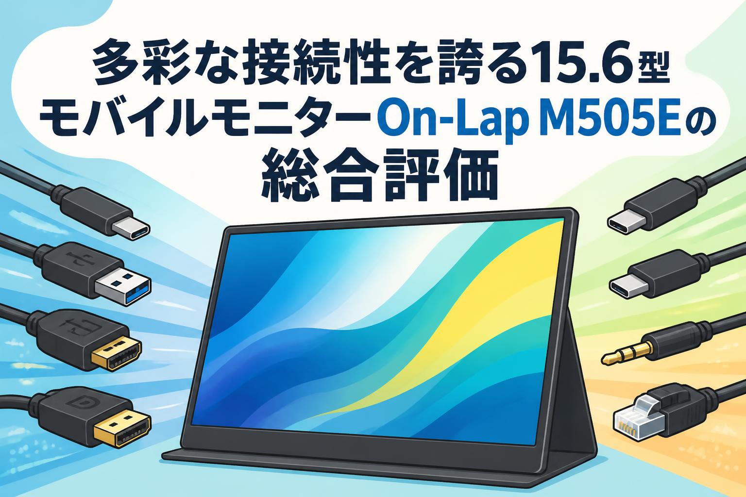 多彩な接続性を誇る15.6型モバイルモニターOn-Lap M505Eの総合評価