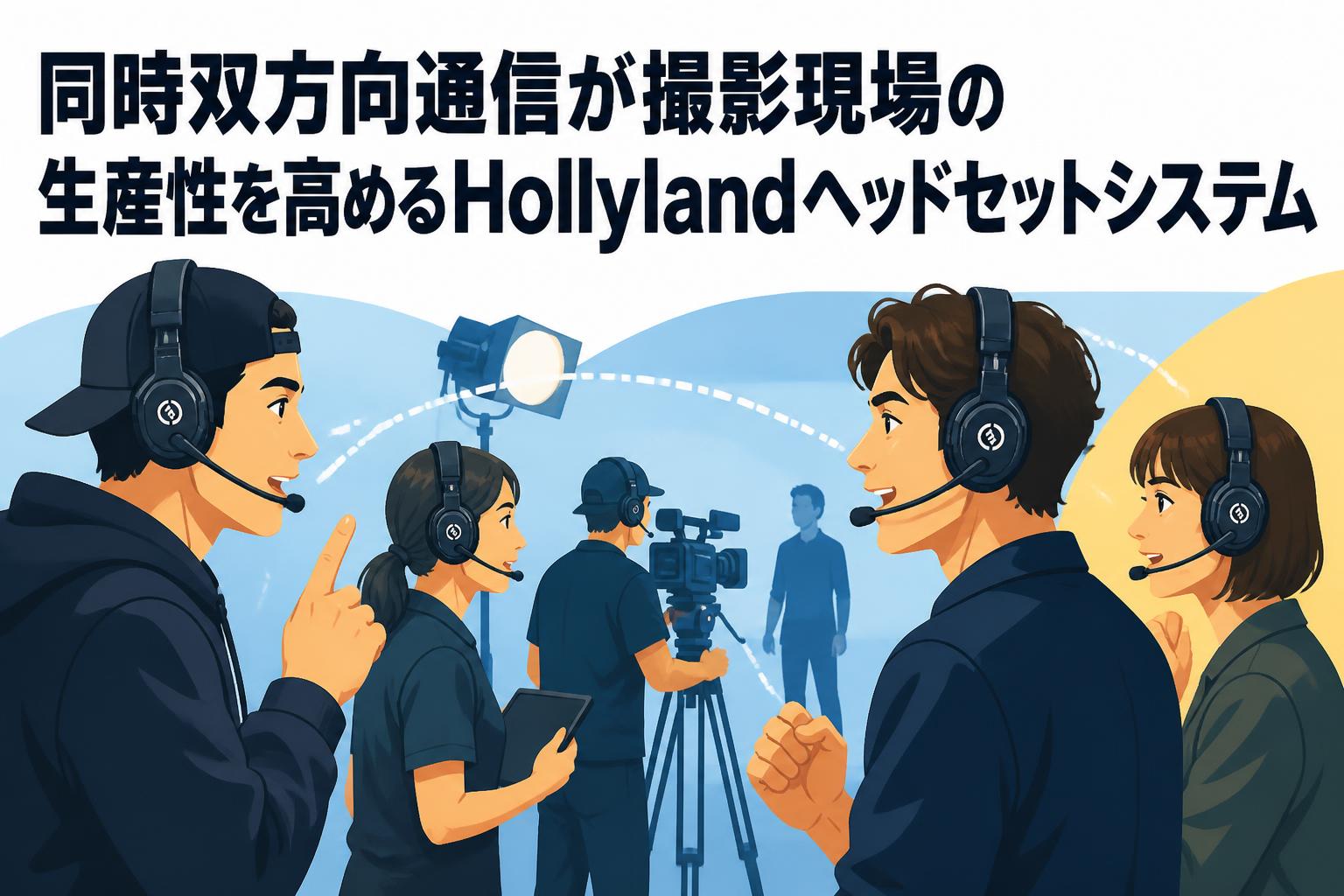 同時双方向通信が撮影現場の生産性を高めるHollylandヘッドセットシステム