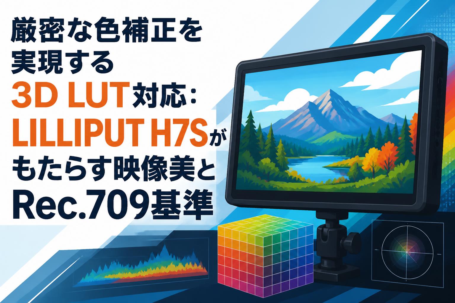 厳密な色補正を実現する3D LUT対応：LILLIPUT H7Sがもたらす映像美とRec.709基準