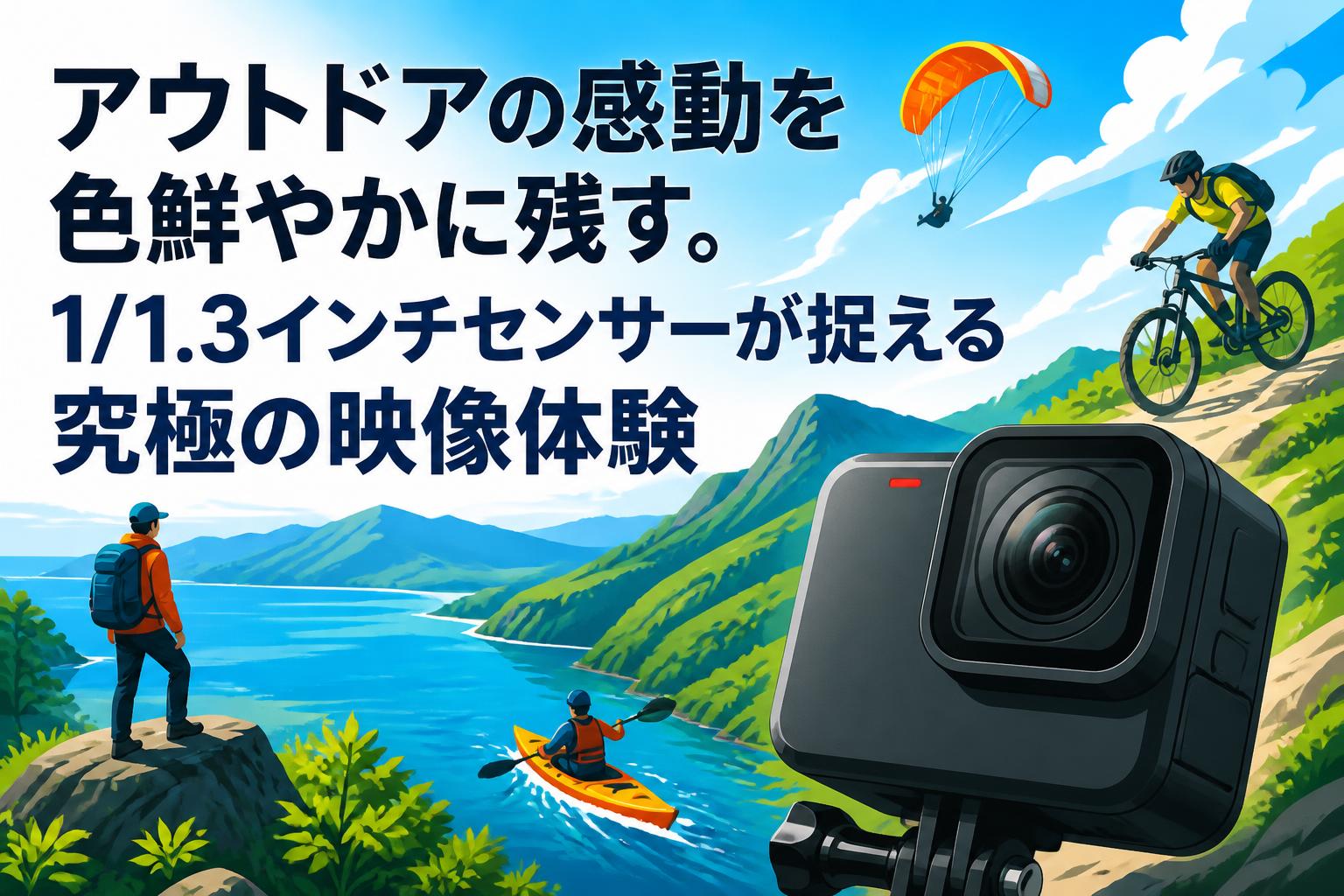 アウトドアの感動を色鮮やかに残す。1/1.3インチセンサーが捉える究極の映像体験