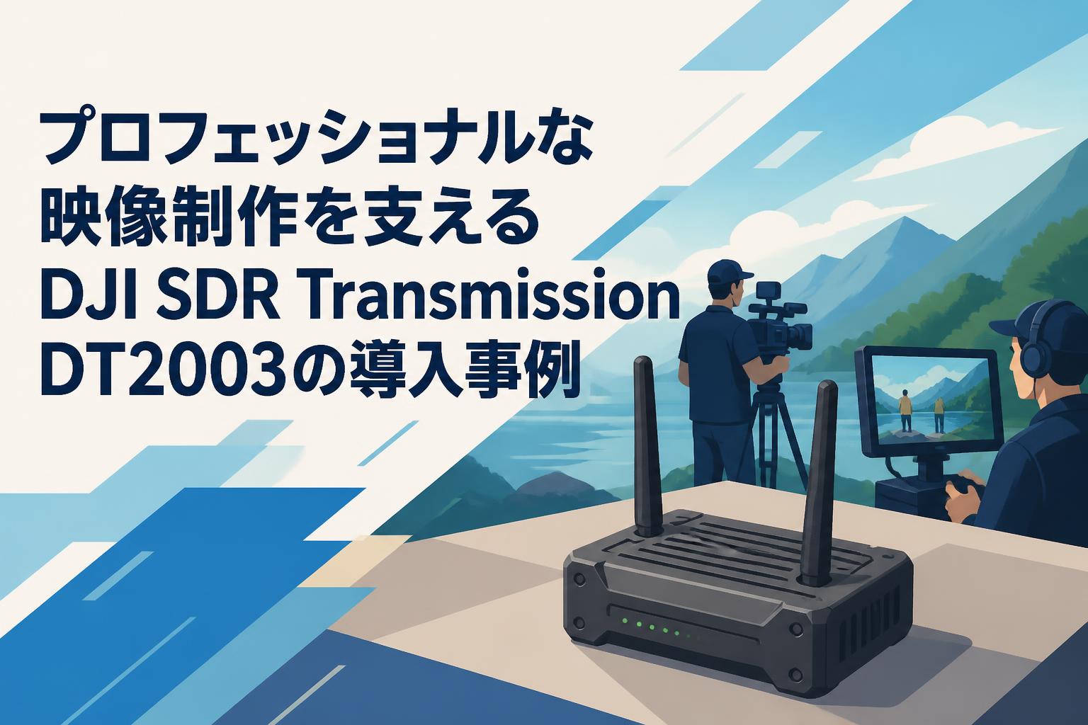 プロフェッショナルな映像制作を支えるDJI SDR Transmission DT2003の導入事例