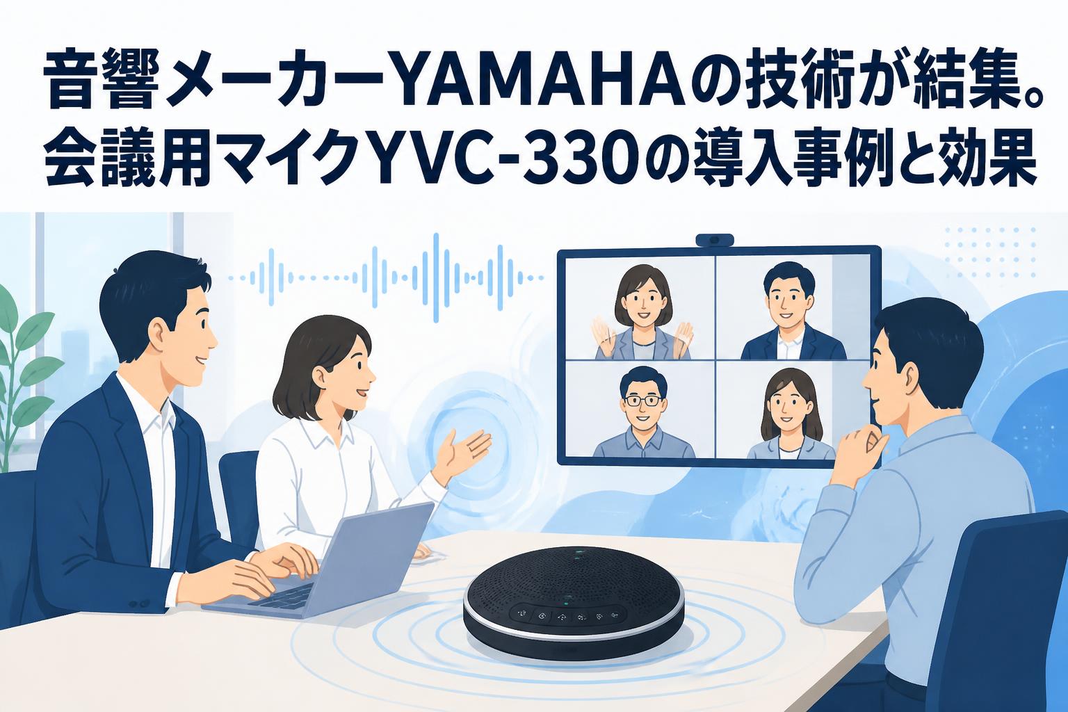音響メーカーYAMAHAの技術が結集。会議用マイクYVC-330の導入事例と効果