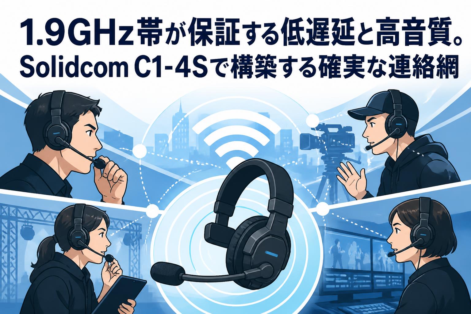 1.9GHz帯が保証する低遅延と高音質。Solidcom C1-4Sで構築する確実な連絡網