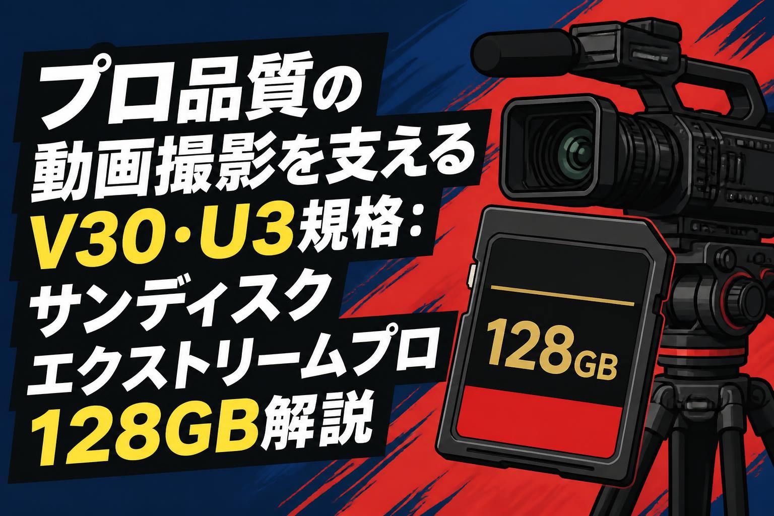 プロ品質の動画撮影を支えるV30・U3規格：サンディスク エクストリームプロ 128GB解説