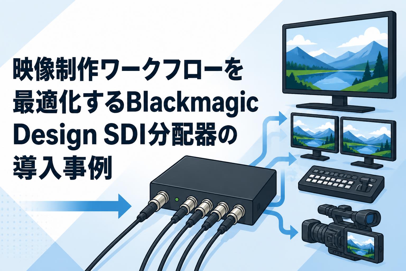 映像制作ワークフローを最適化するBlackmagic Design SDI分配器の導入事例