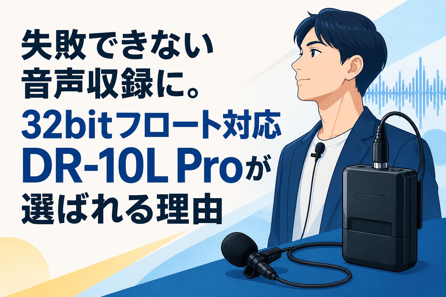 失敗できない音声収録に。32bitフロート対応DR-10L Proが選ばれる理由