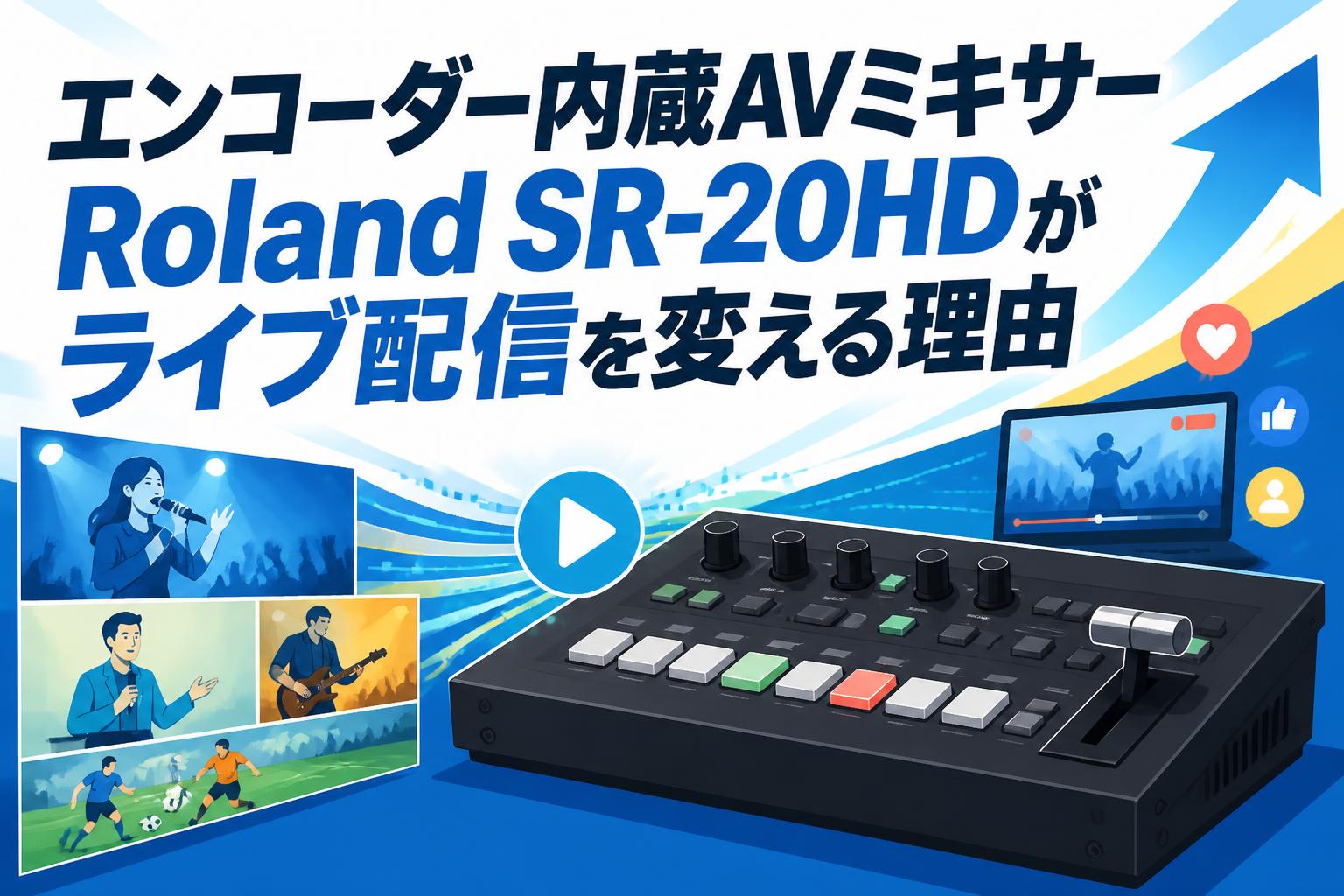 エンコーダー内蔵AVミキサーRoland SR-20HDがライブ配信を変える理由