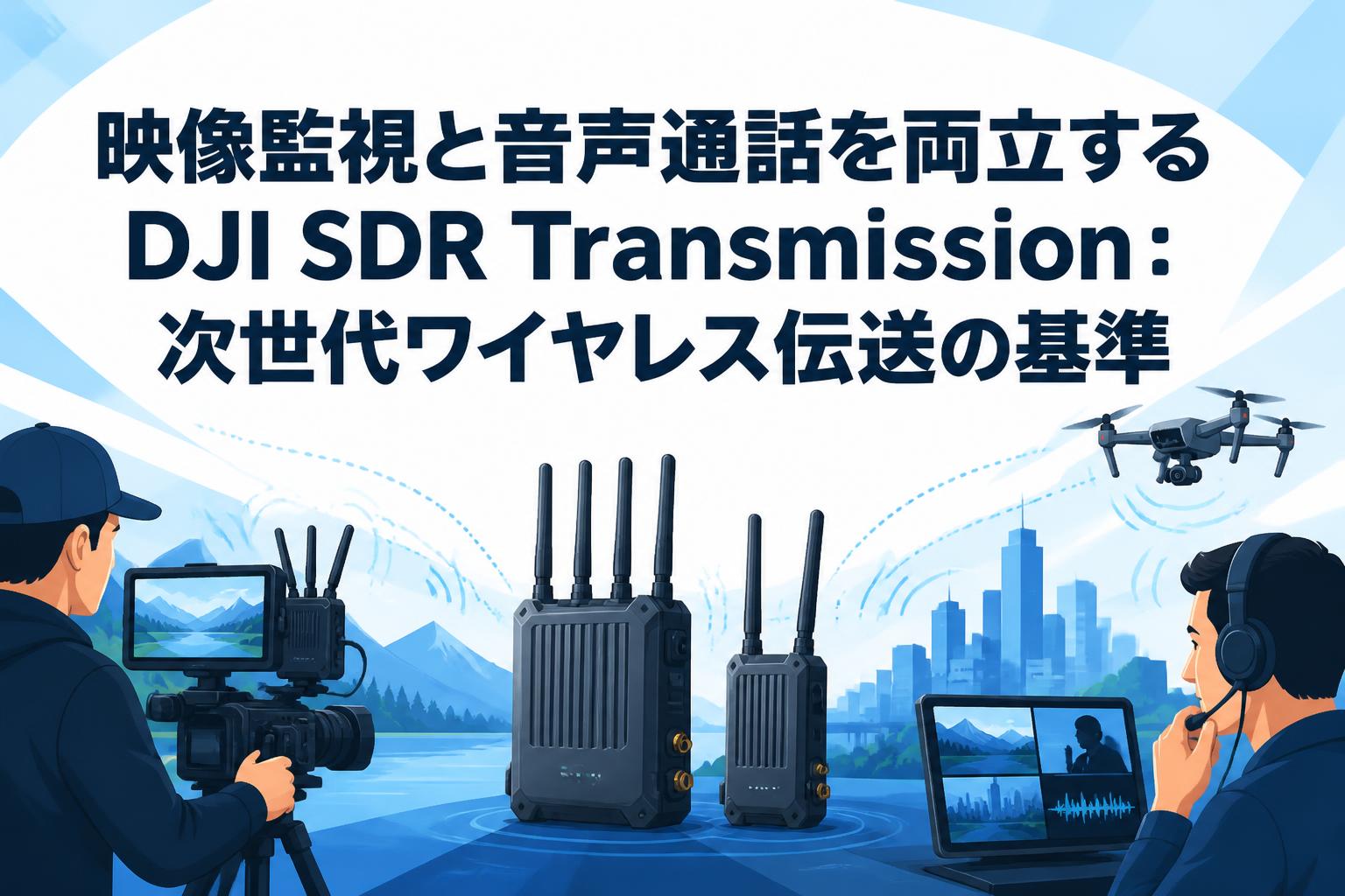 映像監視と音声通話を両立するDJI SDR Transmission：次世代ワイヤレス伝送の基準