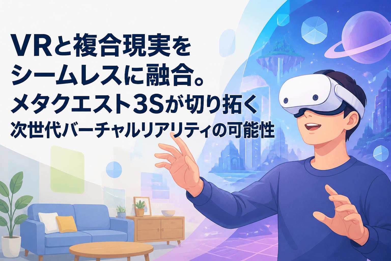 VRと複合現実をシームレスに融合。メタクエスト3Sが切り拓く次世代バーチャルリアリティの可能性