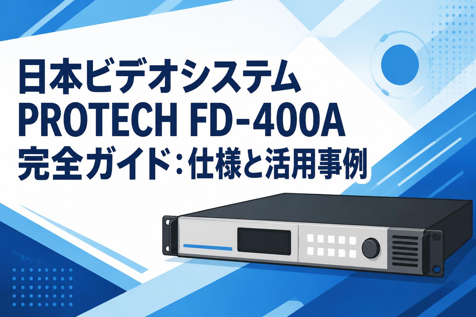 日本ビデオシステムPROTECH FD-400A完全ガイド：仕様と活用事例